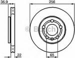 0 986 478 853 BO 0986478853 TARCZA HAMULCOWA 256X22 V 5-OTW AUDI A3/SEAT IBIZA/LEON/FABIA/OCTAVIA/VW BORA/POLO BD753 SZT BOSCH TARCZE [946813] w sklepie internetowym kayaba.istore.pl