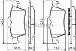 0 986 494 032 BO 0986494032 KLOCKI HAMULCOWE BP346 FORD TRANSIT CONNECT/MAZDA 3/VECTRA C/NISSAN PRIMERA/RENAULT LAGUNA II KPL BOSCH KLOCKI [949095] w sklepie internetowym kayaba.istore.pl