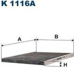 K 1116A F K1116A FILTR KABINOWY ALFA ROMEO LANCIA Z AKT.WEGLEM FILTRY FILTRON [853854] w sklepie internetowym kayaba.istore.pl
