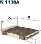 K 1138A F K1138A FILTR KABINOWY OPEL MERIVA 1.4/1.6/1.7 02/03- Z AKT.WEGLEM FILTRY FILTRON [853892] w sklepie internetowym kayaba.istore.pl