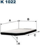 K 1022 F K1022 FILTR KABINOWY RENAULT LAGUNA 94- FILTRY FILTRON [855943] w sklepie internetowym kayaba.istore.pl