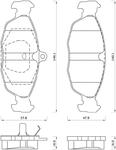 470081 FOM 470081 KLOCKI HAMULCOWE OPEL ASTRA/ CORSA/ TIGRA/ VECTRA GR.16MM* FOMAR KLOCKI ZACHODNIE [877431] w sklepie internetowym kayaba.istore.pl