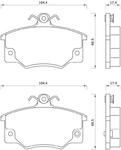 437381 FOM 437381 KLOCKI HAMULCOWE ALFA ROMEO 145/ 146/ FIAT PANDA/ PUNTO GR.17,4MM* FOMAR KLOCKI ZACHODNIE [878287] w sklepie internetowym kayaba.istore.pl