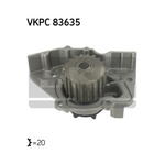 VKPC 83635 SKF VKPC83635 POMPA WODY CITROEN XANTIA/XSARA 1,8 16V SKF SZT SKF POMPY WODY SKF [851417] w sklepie internetowym kayaba.istore.pl