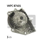 VKPC 87401 SKF VKPC87401 POMPA WODY FSO POLONEZ FSO/PN ROVER 100 GTI 16V 90-98/ 200 95-00/ 25 1.4 16V/1.6 16V/1.8 16V 99- SZT SKF POMPY WODY [891723] w sklepie internetowym kayaba.istore.pl