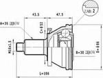 C.011 STA C.011 PRZEGUB HOMOKIN. ZEWN- AUDI/VW/SKODA FABIA ZE WSPOM. SZT STATIM PRZEGUBY STATIM [903259] w sklepie internetowym kayaba.istore.pl