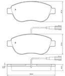 907681 FOM 907681 KLOCKI HAMULCOWE FIAT STILO FOMAR KLOCKI ZACHODNIE [910636] w sklepie internetowym kayaba.istore.pl