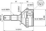 C.279 STA C.279 PRZEGUB HOMOKIN. ZEWN- PEUGEOT 406 1,9TD , 2,0 16V SZT STATIM PRZEGUBY STATIM [918207] w sklepie internetowym kayaba.istore.pl