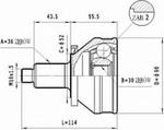 C.012 STA C.012 PRZEGUB HOMOKIN. ZEWN- VW GOLF IV 1.9 TDI 00- SZT STATIM PRZEGUBY STATIM [928532] w sklepie internetowym kayaba.istore.pl