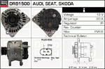 DRB1500N DR DRB1500N ALTERNATOR [NOWY] AUDI A3/SEAT IBIZA/LEON/FABIA/OCTAVIA/VW GOLF IV/POLO/MULTIVAN SZT REMY ALTERNATORY I ROZRUSZNIKI REM [1149693] w sklepie internetowym kayaba.istore.pl