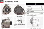 DRA4156X DR DRA4156X ALTERNATOR AUDI A4/A6/SKODA SUPERB/VW PASSAT 2.5/3.0 TDI 2001 - ; SZT REMY ALTERNATORY I ROZRUSZNIKI (PM) REMY [1108188] w sklepie internetowym kayaba.istore.pl