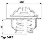 3472.87D WHR 3472.87D TERMOSTAT AUDI WAHLER TERMOSTATY (GJ) (PT) WAHLER [1893166] w sklepie internetowym kayaba.istore.pl