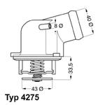 4275.87D WHR 4275.87D TERMOSTAT MERCEDES BENZ WAHLER TERMOSTATY (GJ) (PT) WAHLER [1893254] w sklepie internetowym kayaba.istore.pl