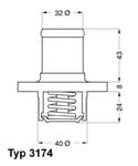 3174.89D WHR 3174.89D TERMOSTAT NISSAN WAHLER TERMOSTATY (GJ) (PT) WAHLER [1893312] w sklepie internetowym kayaba.istore.pl