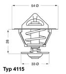 4115.92D WHR 4115.92D TERMOSTAT OPEL WAHLER TERMOSTATY (GJ) (PT) WAHLER [1893209] w sklepie internetowym kayaba.istore.pl