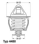 4480.82D WHR 4480.82D TERMOSTAT LEXUS WAHLER TERMOSTATY (GJ) (PT) WAHLER [1893266] w sklepie internetowym kayaba.istore.pl