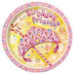 Talerzyki papierowe Birthday Princess 8szt./op. w sklepie internetowym Partykiosk