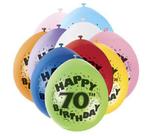 Balony urodzinowe 70 lat, mix kolorów 10szt./op. w sklepie internetowym Partykiosk