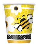 Kubki papierowe z pszczółką-8szt./op. w sklepie internetowym Partykiosk