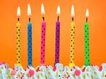 Kolorowe świeczki urodzinowe "Kropki " 6szt./op. w sklepie internetowym Partykiosk