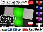Świecąca kostka brukowa Rocdeco 15x15x6 cm - RGB w sklepie internetowym MeaLux 