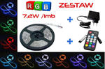RF 1mb - Zestaw - Taśma LED RGB, zasilacz, sterownik w sklepie internetowym MeaLux 