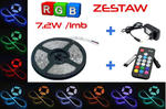 RF 2,5mb - Zestaw - Taśma LED RGB, zasilacz, sterownik w sklepie internetowym MeaLux 