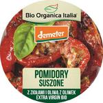 Pomidory Suszone z Ziołami i Oliwą z Oliwek Extra Virgin Demeter BIO 80 g BIO Organica Italia w sklepie internetowym BioSklep 