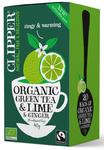 Herbata Zielona z Limonką i Imbirem Fair Trade BIO 40 g, 20 x 2 g Clipper w sklepie internetowym BioSklep 
