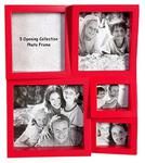 Czerwona ramka na 5 zdjęć - CZERWONA na 5 zdjęć w sklepie internetowym e-prezent.pro