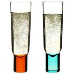 Kieliszki do szampana Club, niebieski i czerwony - SAGAFORM - 5015265 w sklepie internetowym Mullo