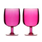 Kieliszki akrylowe, różowe - SAGAFORM - 5016261 w sklepie internetowym Mullo