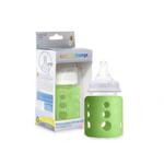 Szklana eko-butelka 150ml Light Green, Cherub Baby w sklepie internetowym esklep-dla-dzieci.pl