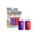 Zestaw 2 eko-butelek 240ml Red and Purple w sklepie internetowym esklep-dla-dzieci.pl