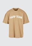 HARP TEAM T-SHIRT BOXY FIT SUPER HEAVY BEŻOWY w sklepie internetowym Ruido.pl