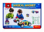 Kolorowe klocki magnetyczne MAGICAL MAGNET 40SZT E1 w sklepie internetowym TOYS4US.pl 