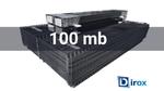 Ogrodzenie panelowe kompletny zestaw 1,53m 100m RAL 9005 w sklepie internetowym Styloweogrodzenia.pl