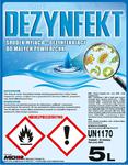 DEZYNFEKT- ŚRODEK MYJĄCO - DEZYNFEKUJĄCY DO MAŁYCH POWIERZCHNI 5 L DEZYNFEKT - ŚRODEK MYJĄCO - DEZYNFEKUJĄCY DO MAŁYCH POWIERZCHNI 5 L NICHOR w sklepie internetowym chemhurt.pl