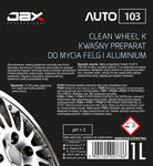 JAX PROFESSIONAL 103 - CLEAN WHEEL K – KWAŚNY PREPARAT DO MYCIA FELG I ALUMINIUM JJAX PROFESSIONAL 103 - CLEAN WHEEL K – KWAŚNY PREPARAT DO MYCIA FELG I ALUMINIUM w sklepie internetowym chemhurt.pl