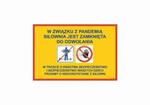 NK004 Informacja o zamknięciu siłowni w związku z pandemią NK004DCPN DC - 200 x 300mm PN - płyta sztywna NK004 Informacja o zamknięciu siłowni w związku z pandemią w sklepie internetowym chemhurt.pl