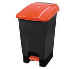 Czerwony kosz na śmieci otwierany przyciskiem pedałowym 70 L Kosz na odpady medyczne, Kosz do szpitala w sklepie internetowym esilver.eu