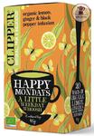 HERBATKA CYTRYNOWA Z IMBIREM I CZARNYM PIEPRZEM (HAPPY MONDAYS) BIO (20 x 2,25 g) 45 g - CLIPPER w sklepie internetowym Kawa i Dodatki