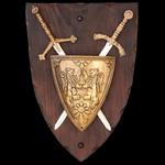 Historyczna rycerska panoplia herbowa 2 miecze 579 w sklepie internetowym Globalreplicas