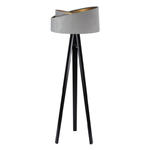 Szaro-czarna nowoczesna lampa stojąca trójnóg - S025-Kensa w sklepie internetowym Edinos