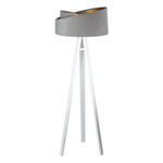 Szaro-biała asymetryczna lampa stojąca trójnóg - S025-Kensa w sklepie internetowym Edinos
