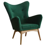 Skandynawski fotel tapicerowany - Ulesi 38 kolorów w sklepie internetowym Edinos