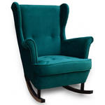 Bujany fotel na płozach do salonu - Amiger 3X 40 kolorów w sklepie internetowym Edinos