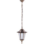Czarno-złota lampa wisząca na balkon i taras - S332-Relva w sklepie internetowym Edinos