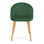 Welurowe krzesło do salonu zielone - Lako w sklepie internetowym Edinos