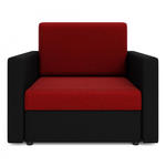 Sofa jednoosobowa czerwony + czarny - Dayton 3X w sklepie internetowym Edinos